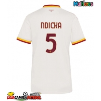 Camisa de Futebol AS Roma Evan Ndicka #5 Equipamento Secundário Mulheres 2026-27 Manga Curta